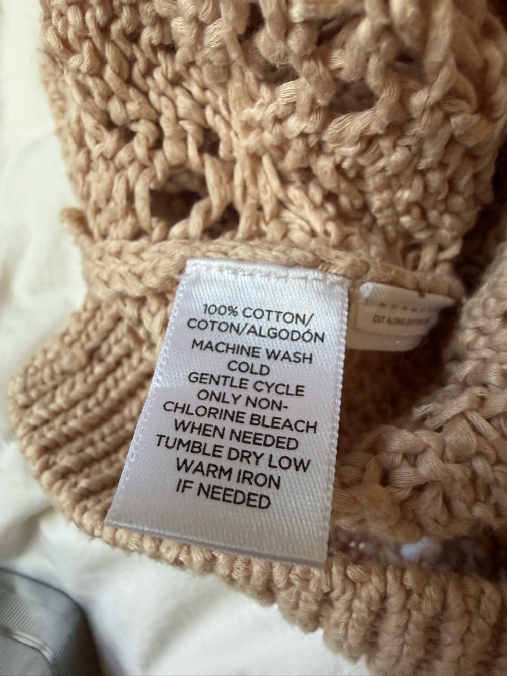 LOFT Womens Open Knit V-Neck Sweater - Blush - Picture 6 of 6